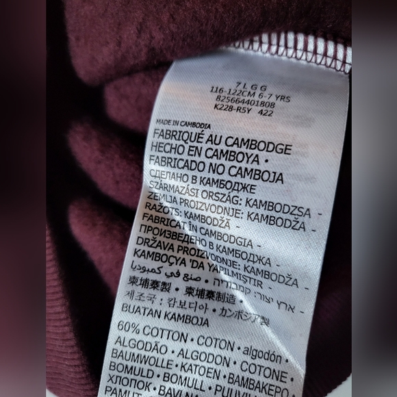 Nike boys fleece Hoodie swoosh logo Size 2T 3T 5 6 7 red - Picture 4 of 5